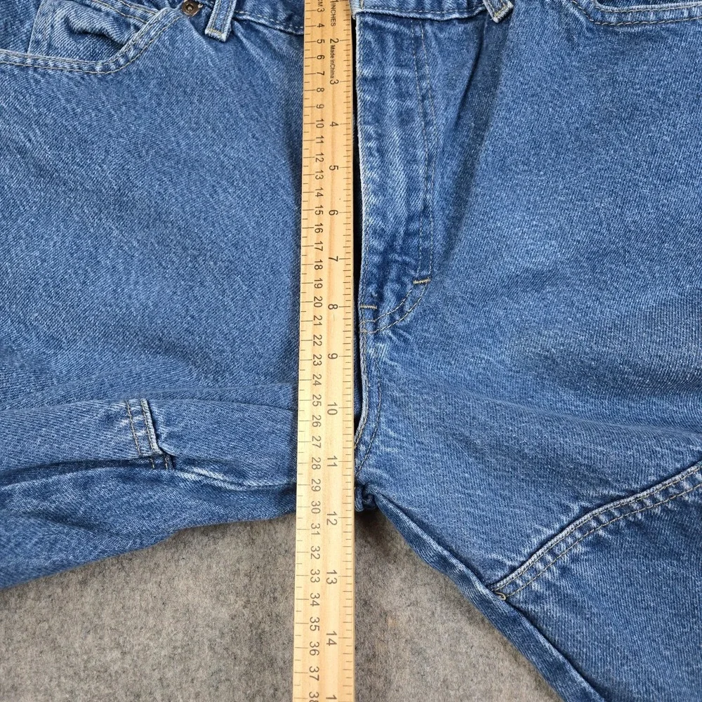 VTG Dickies Double Knee Jeans Mens‎ 36x33 Blue Denim Y2K Skater Baggy Workwear